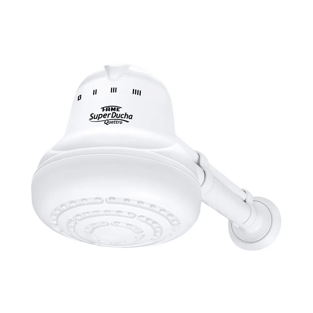 Super Ducha com Cano Quatro Tropical Branco 220V 3200W - 3195 - Fame