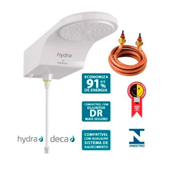 Ducha Hydra Fit Blindada Branca - Image 2