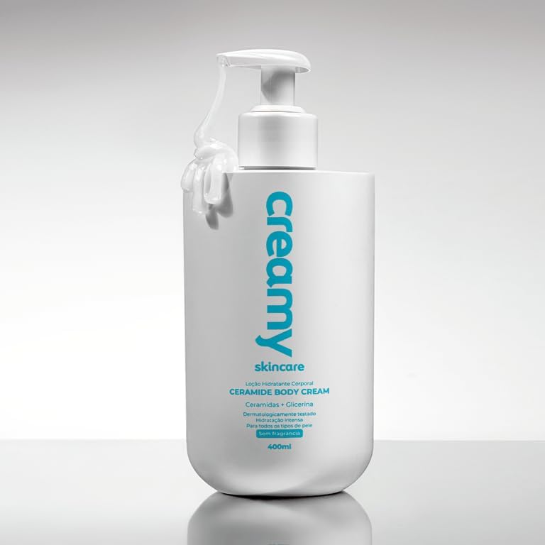 Creamy Ceramide Locao Corporal Hidratante Body Cream 400ml Grande - Image 5