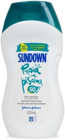 Sundown Protetor Solar Corpo e Rosto Praia e Piscina FPS 50, 120ml, 200ml e 350ml