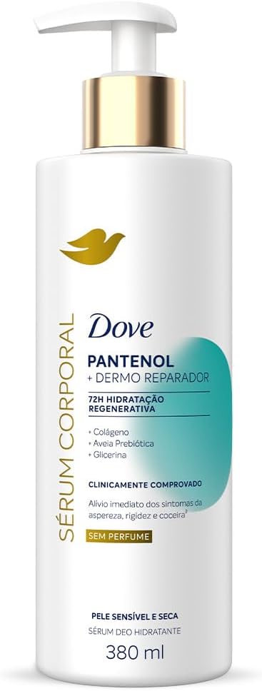 Dove Sérum Hidratante Corporal sem Perfume Pantenol + Dermo Reparador 380ml