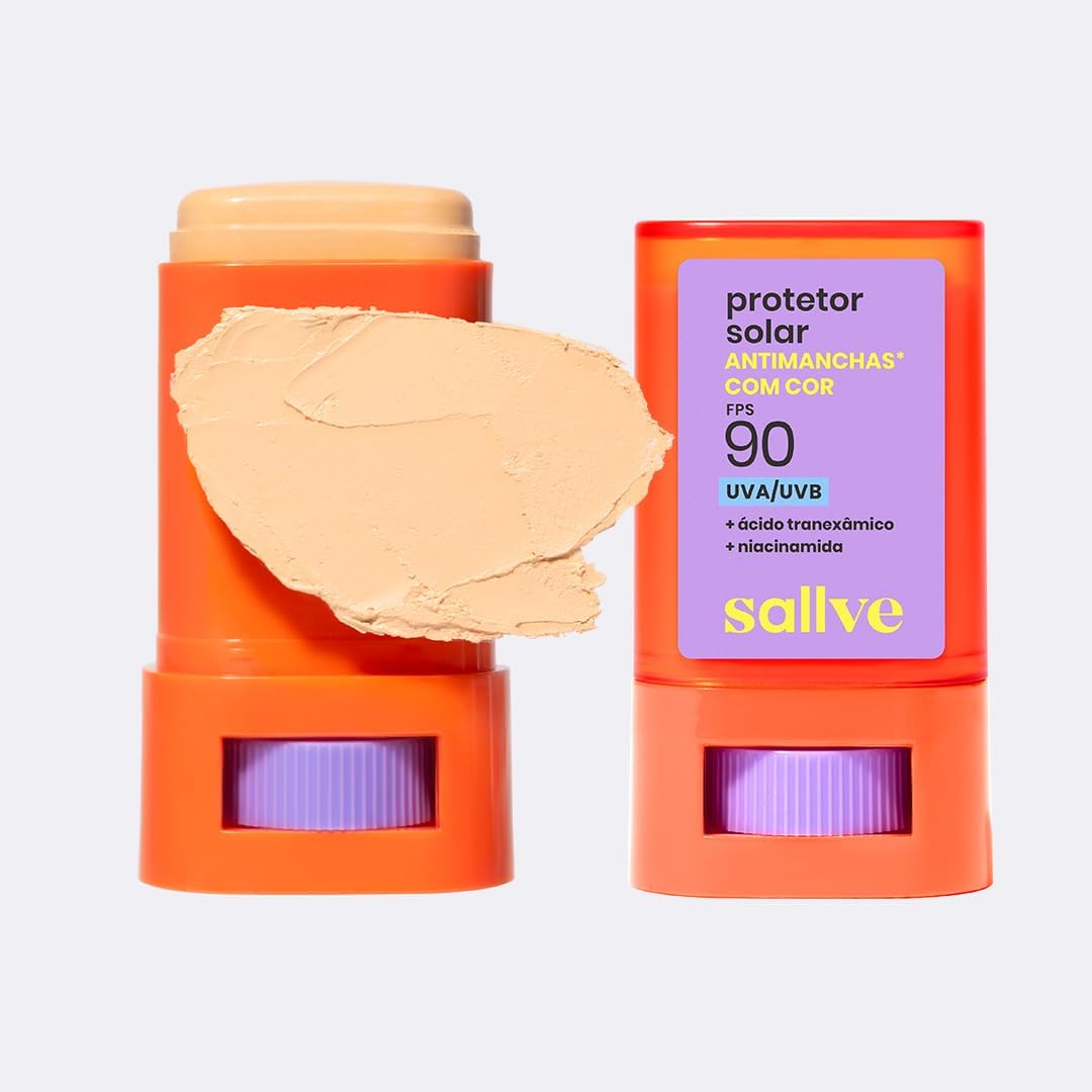 Sallve Protetor Solar Bastão Antimachas FPS 90 com Cor 2-15g - Image 2