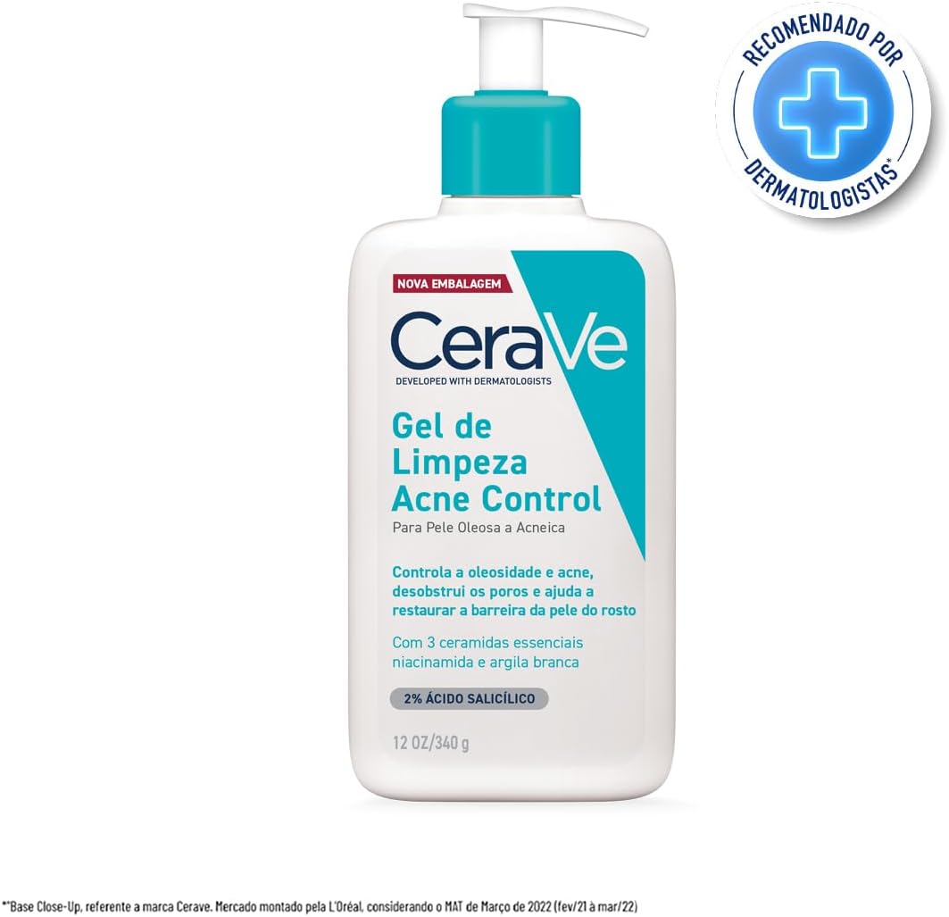 Cerave, Gel de Limpeza Acne Control com Niacinamida e Ácido Salicílico, 340g - Image 2