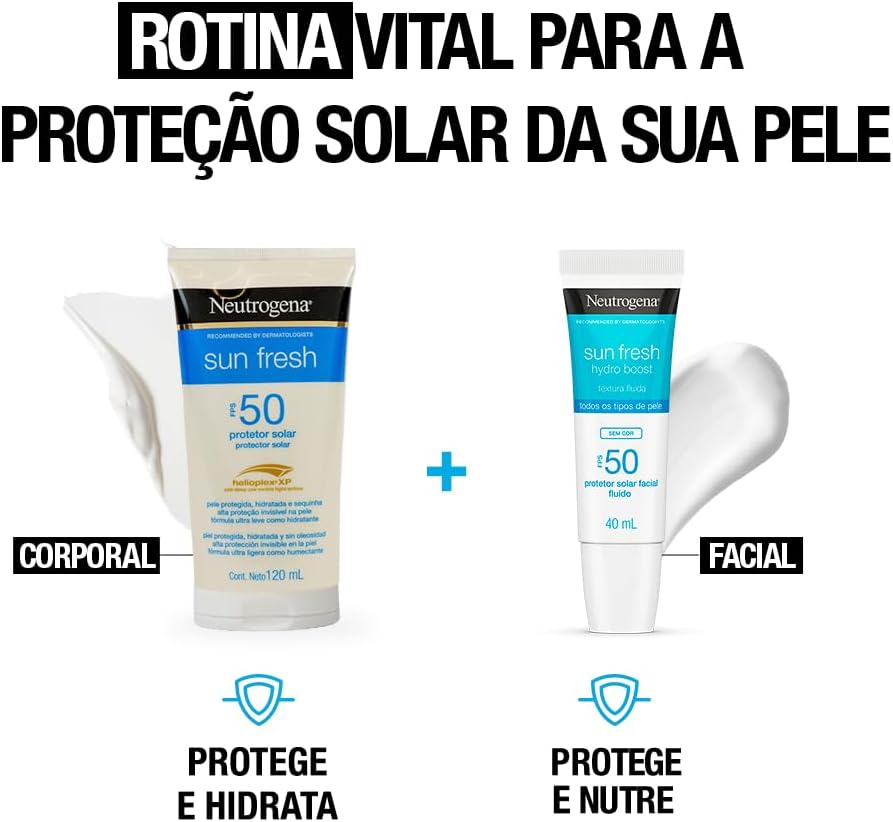 Neutrogena Sun Fresh Protetor Solar Corporal FPS 50, 120ml - Image 6