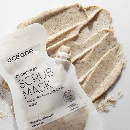 Océane Máscara Facial Esfoliante de Aveia e Abacate - Purifying Scrub Mask 35ml - Image 2
