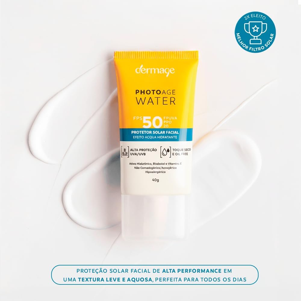 Photoage Water, Protetor Solar Incolor com FPS50 e PPD20, 40g - Image 3