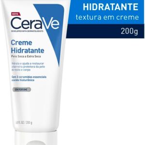CeraVe, Creme Hidratante Corporal, com textura Cremosa e Ácido Hialurônico 200g