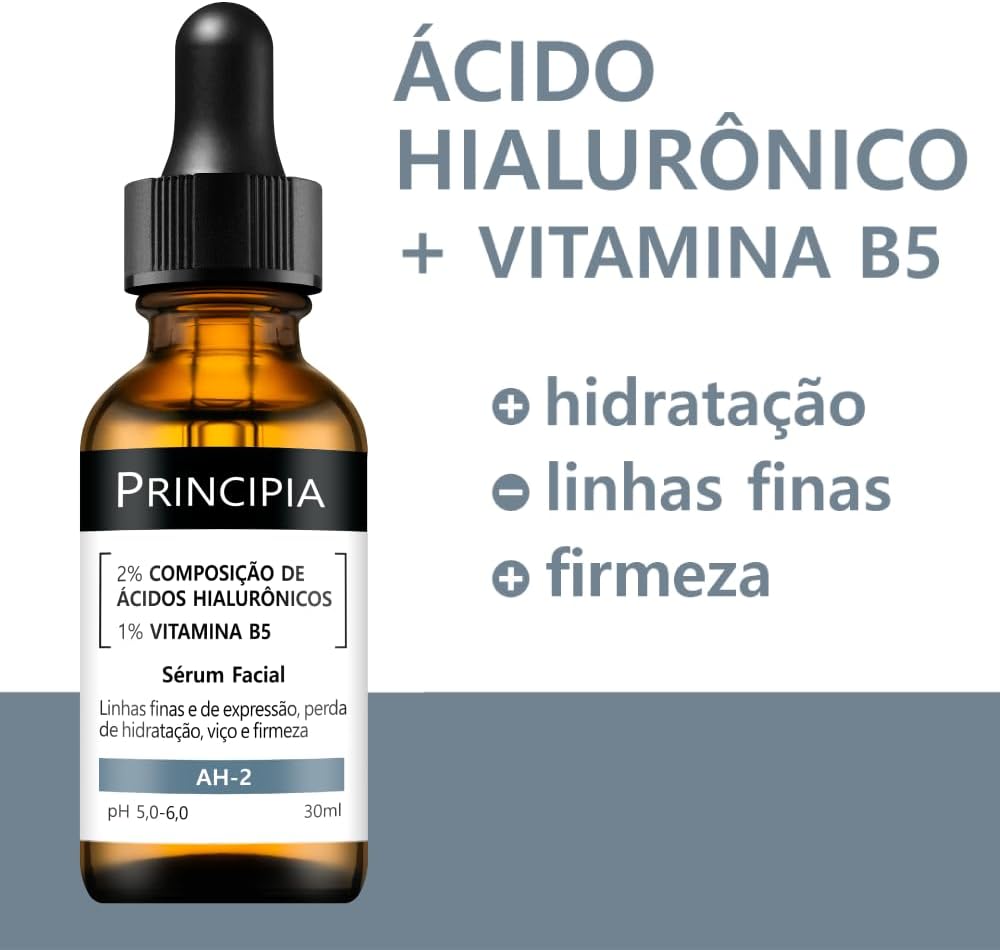 PRINCIPIA, Sérum 2% Ácidos Hialurônicos + Vitamina B5 AH-2- Hidratante Antissinais com 30ml - Image 4