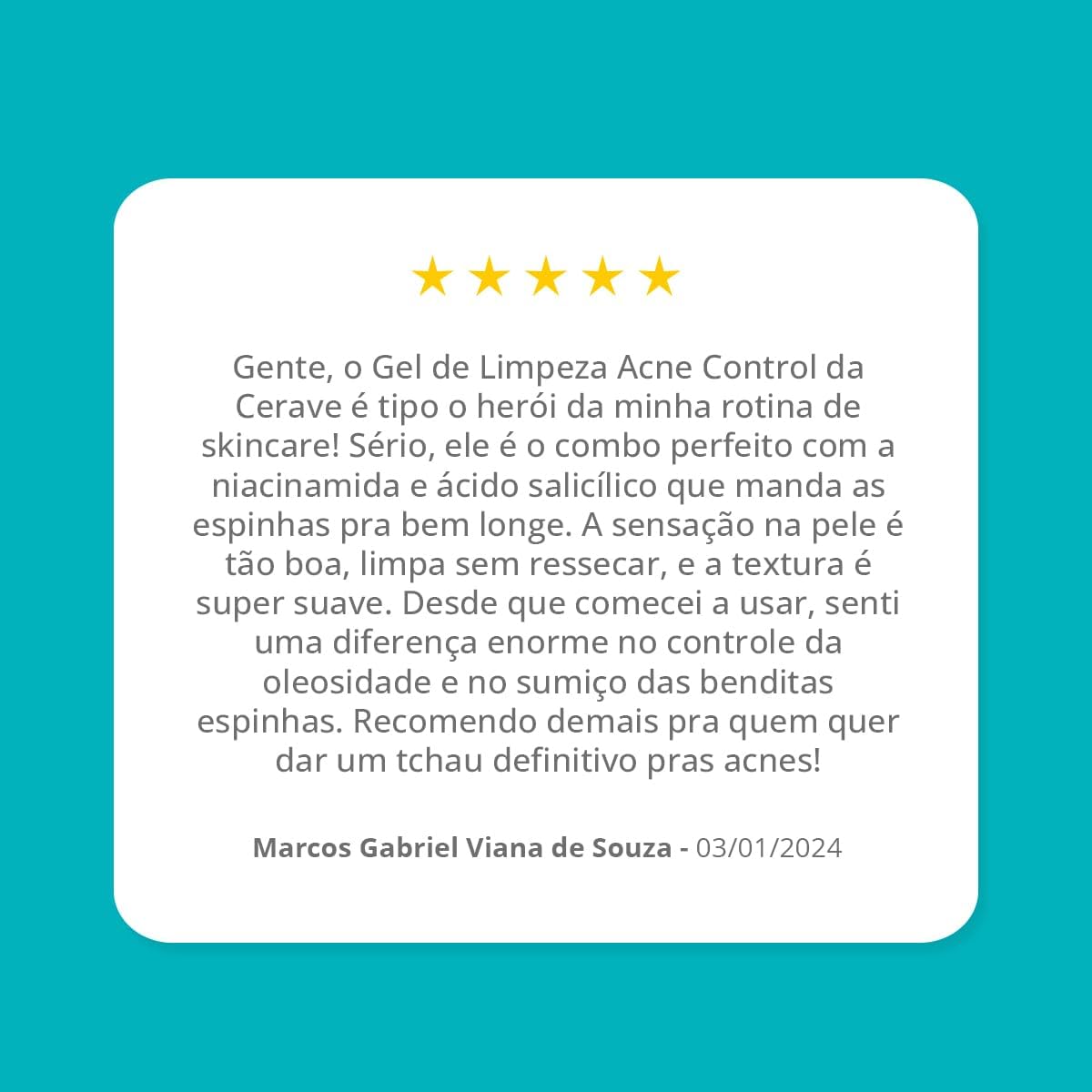 Cerave, Gel de Limpeza Acne Control com Niacinamida e Ácido Salicílico, 340g - Image 10