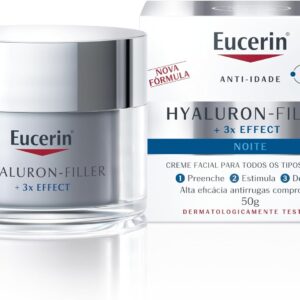Creme Facial Antirrugas Eucerin Hyaluron-Filler Noite 50g