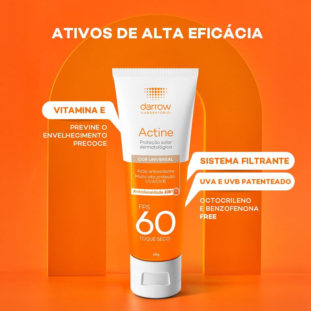 Darrow Actine Protetor Solar Fps 60 Cor Universal 40G - Image 5