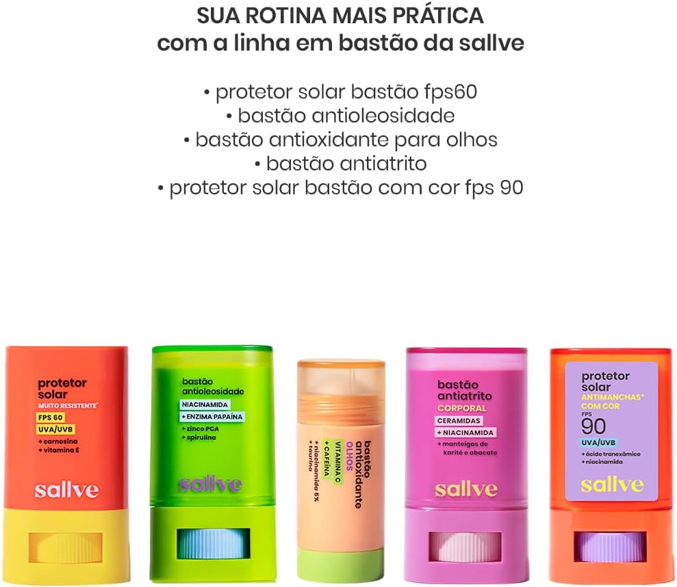 Sallve Protetor Solar Bastão Antimachas FPS 90 com Cor 2-15g - Image 8