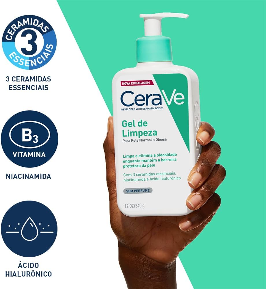 CeraVe, Gel de Limpeza Facial para pele oleosa, com Ácido Hialurônico e Niacinamida, 454g - Image 14