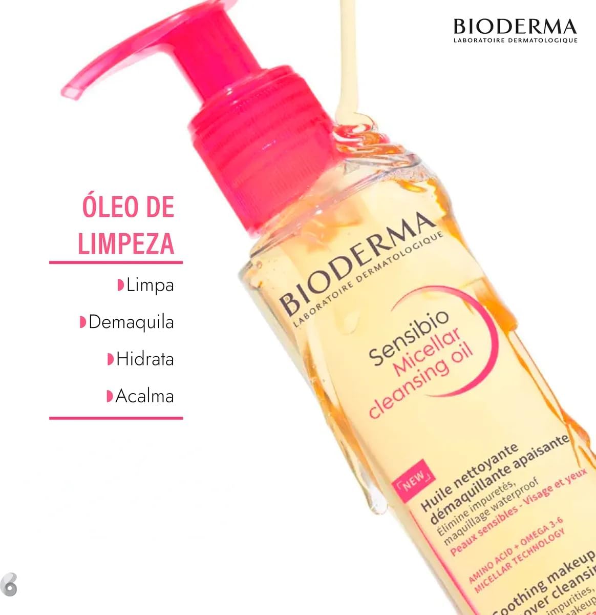 BIODERMA Sensibio Micellar Cleansing Oil Óleo Micelar Demaquilante 150ml - Image 3