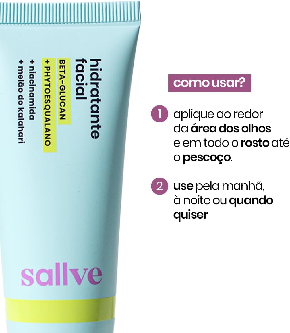 Sallve Hidratante Facial 40G - Beta-Glucan Phytoesqualano - Image 7
