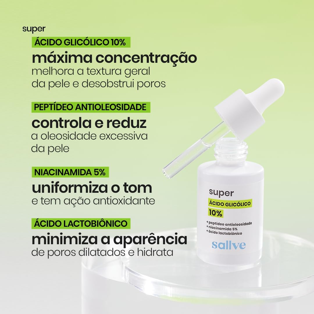 Sallve Super Ácido Glicolico 10% 30ml - Image 4