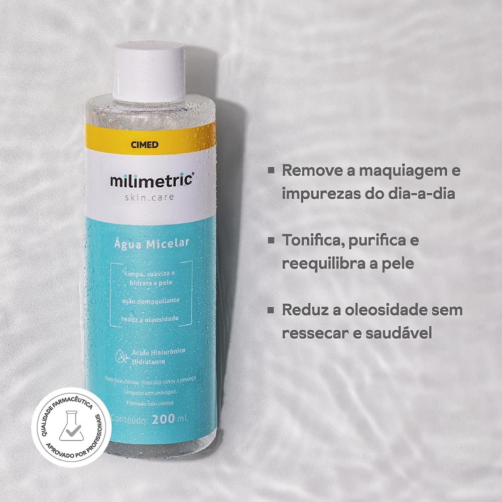 Milimetric Skincare Água Micelar com Ácido Hialurônico 200ml - Image 2