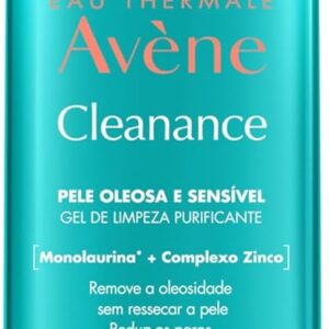 Avène Cleanance Gel de Limpeza Facial, Purificante com Monolaurina™, Zinco e Água Termal Avène, 300g