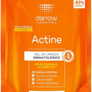 Darrow Actine Gel de Limpeza Facial com Ácido Salicílico, Vitamina C e Lactato de Mentila, 300g - refil