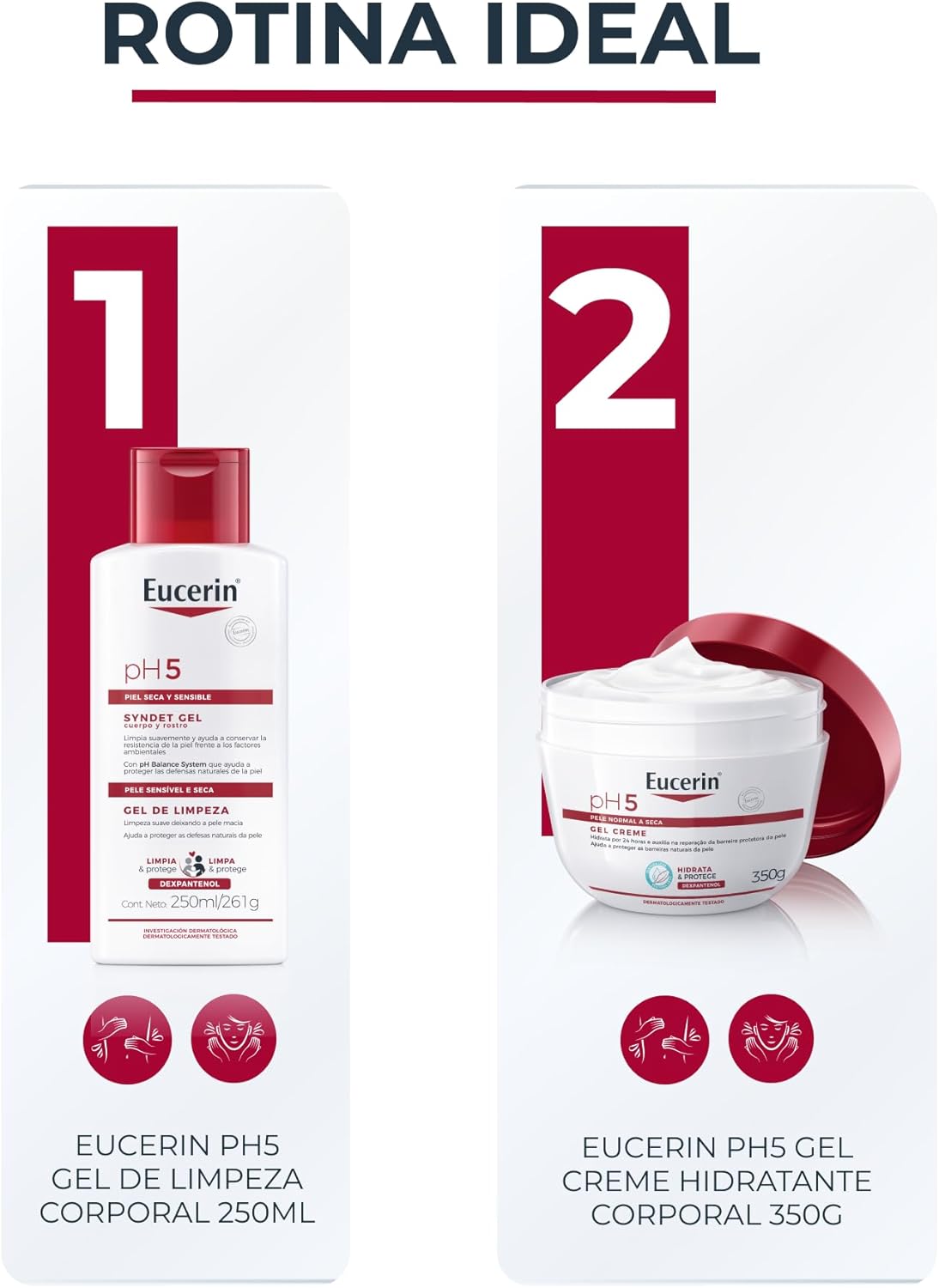 EUCERIN Gel Creme Hidratante Corporal pH5 350ml - Image 7