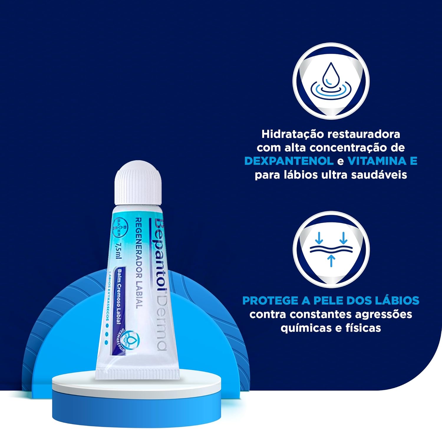 Bepantol Derma Regenerador Labial Diário, Hidratante, 7,5ml - Image 2
