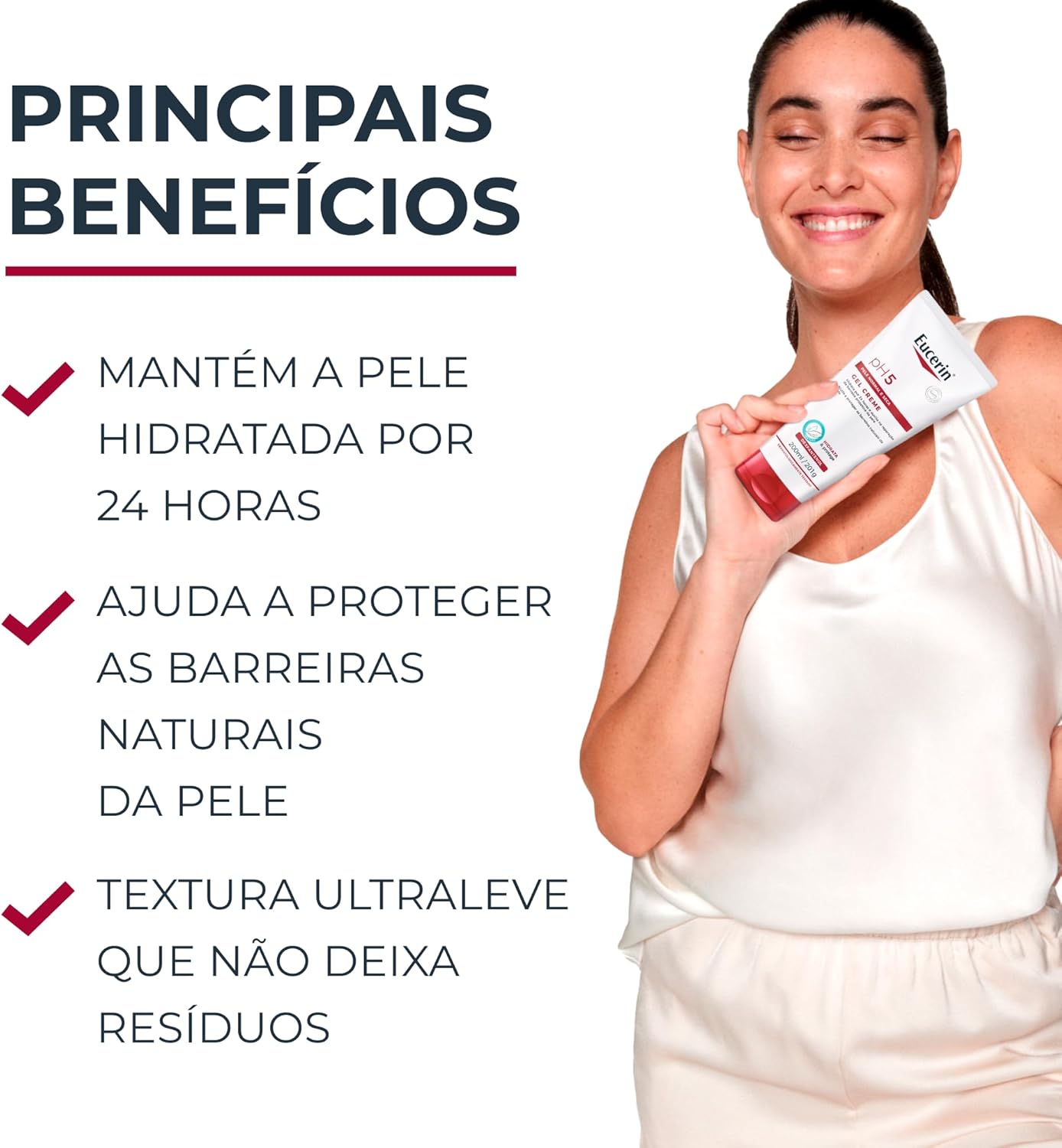 EUCERIN Gel Creme Hidratante Corporal pH5 200ml - Image 3