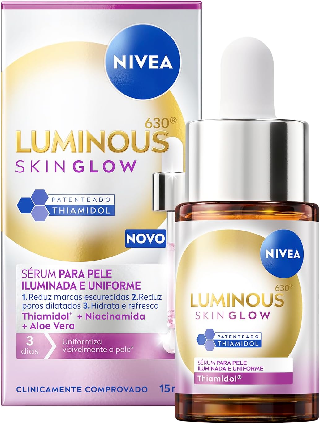 NIVEA LUMINOUS630® Skin Glow Sérum 15 ml - Com Thiamidol, Niacinamida e Aloe Vera - Image 2