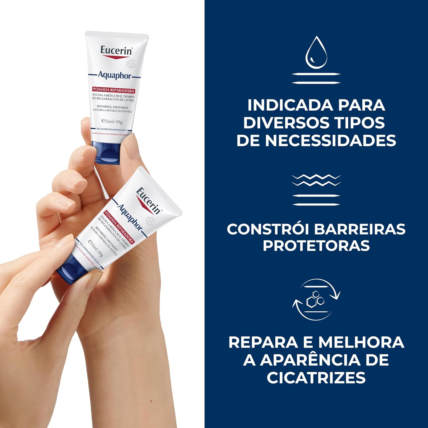 EUCERIN Pomada Reparadora Aquaphor 50ml - Image 3