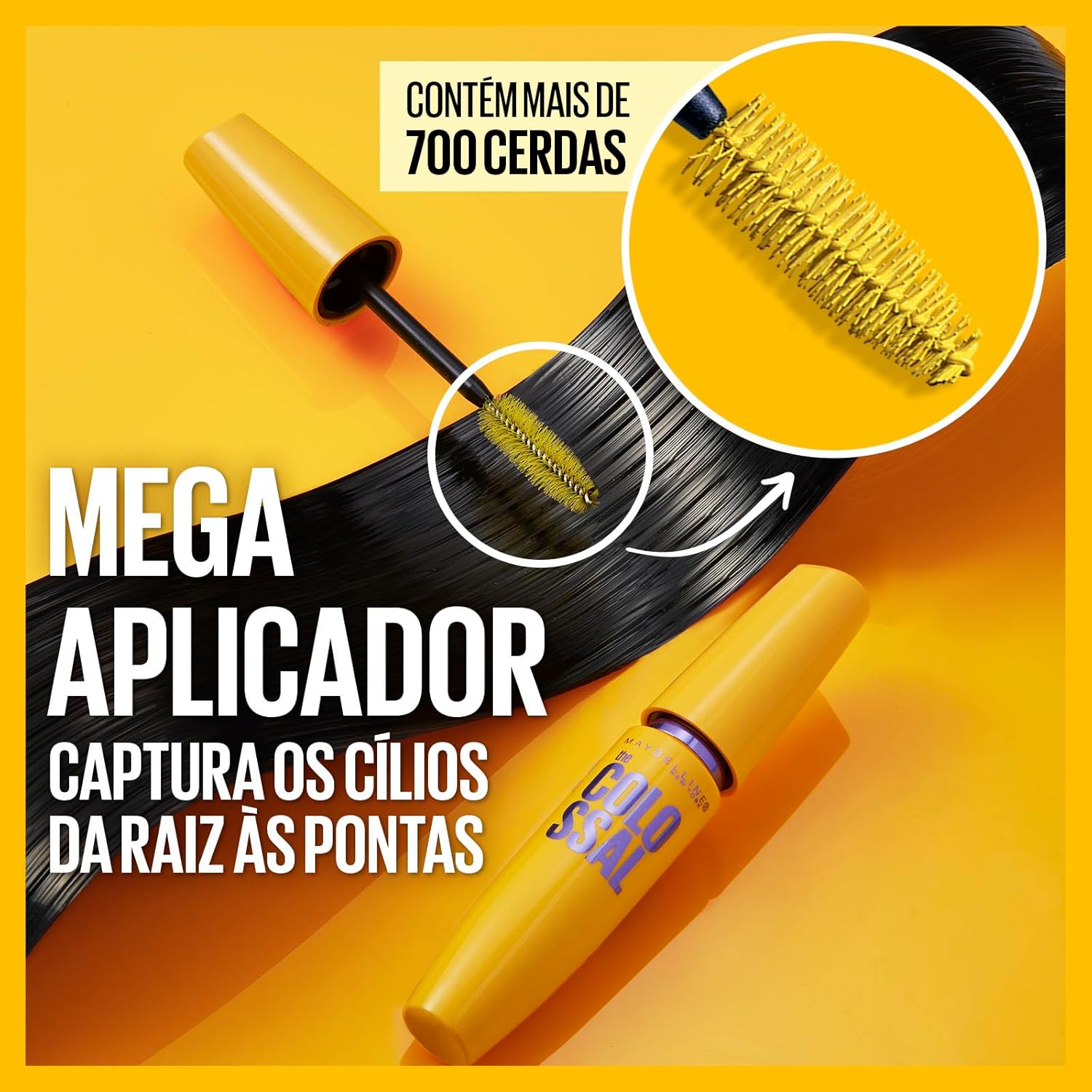 Maybelline NY The Colossal Volum' Express, Máscara de Cílios Lavável 9,2ml - Image 8