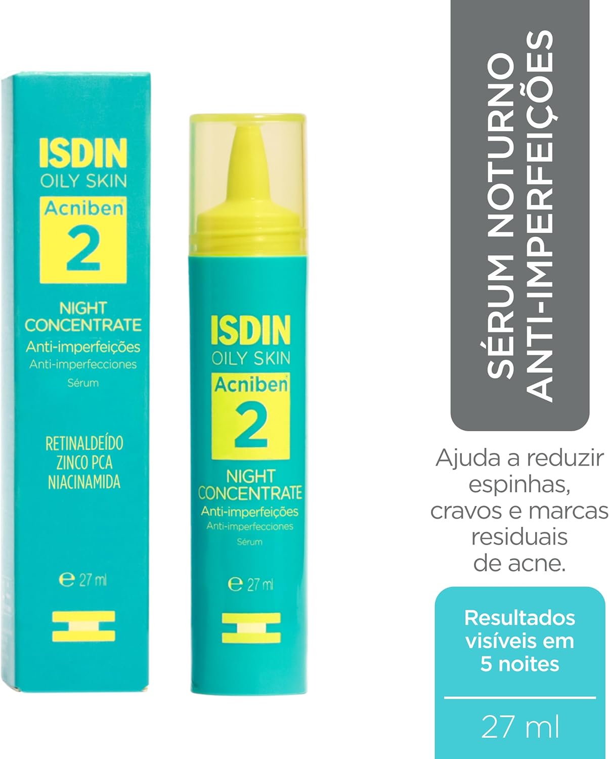 ISDIN Acniben Sérum Noturno Anti-imperfeições - 27ml - Image 2