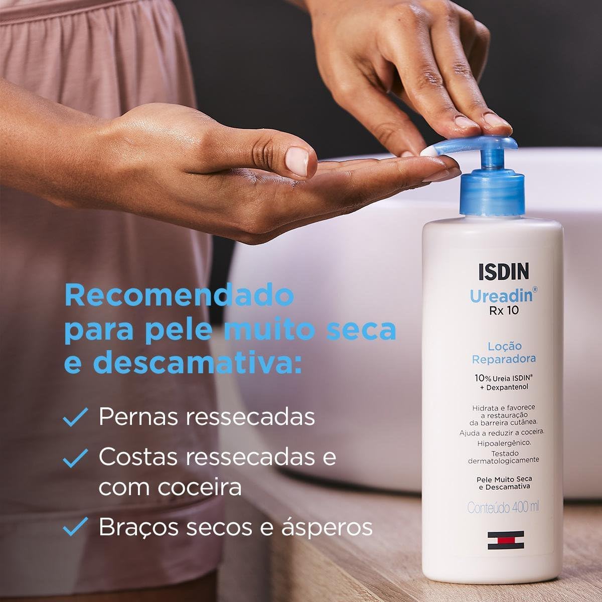 ISDIN Loção Hidratante Corporal para Pele Muito Seca Ureadin Rx10-400ml - Image 6
