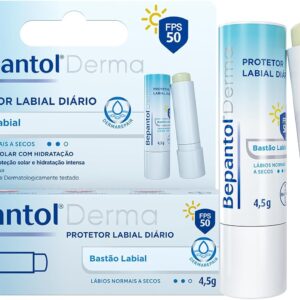 Bepantol Derma Protetor Labial Diário, Hidratante Labial FPS 50, 4,5g