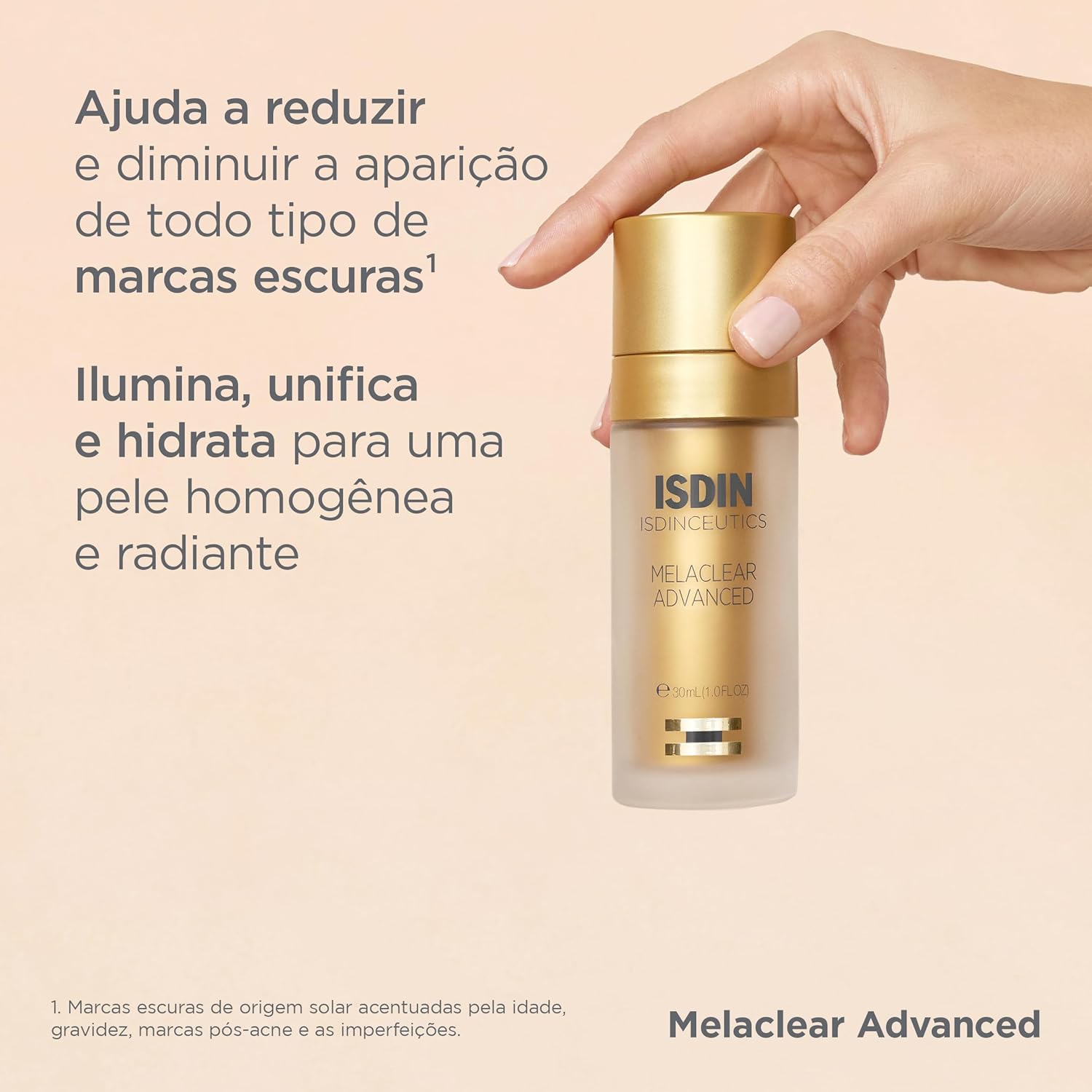 ISDIN Sérum Facial Clareador Anti-Idade Isdinceutics Melaclear Advanced - 30 ml - Image 5