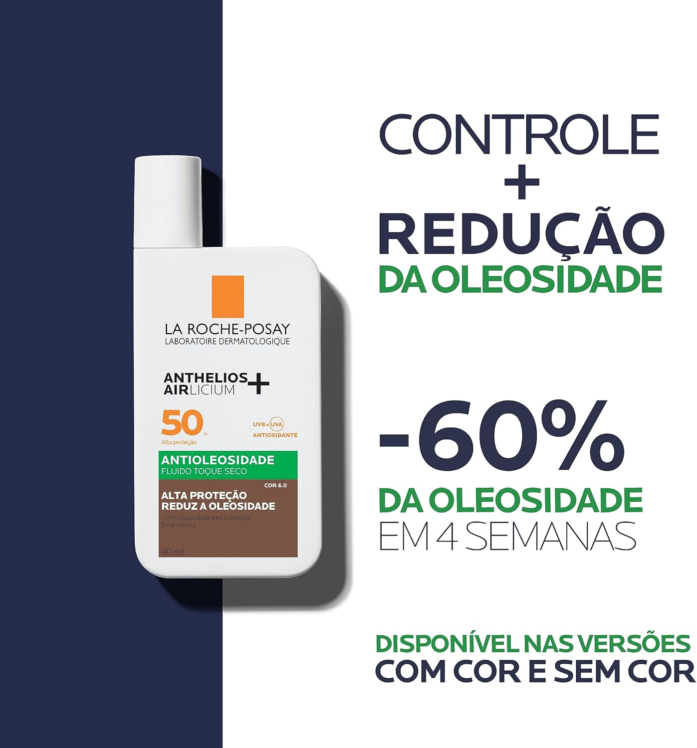 La Roche-Posay, Anthelios Airlicium, Protetor Solar Facial Antioleosidade com cor, 40g - Image 21