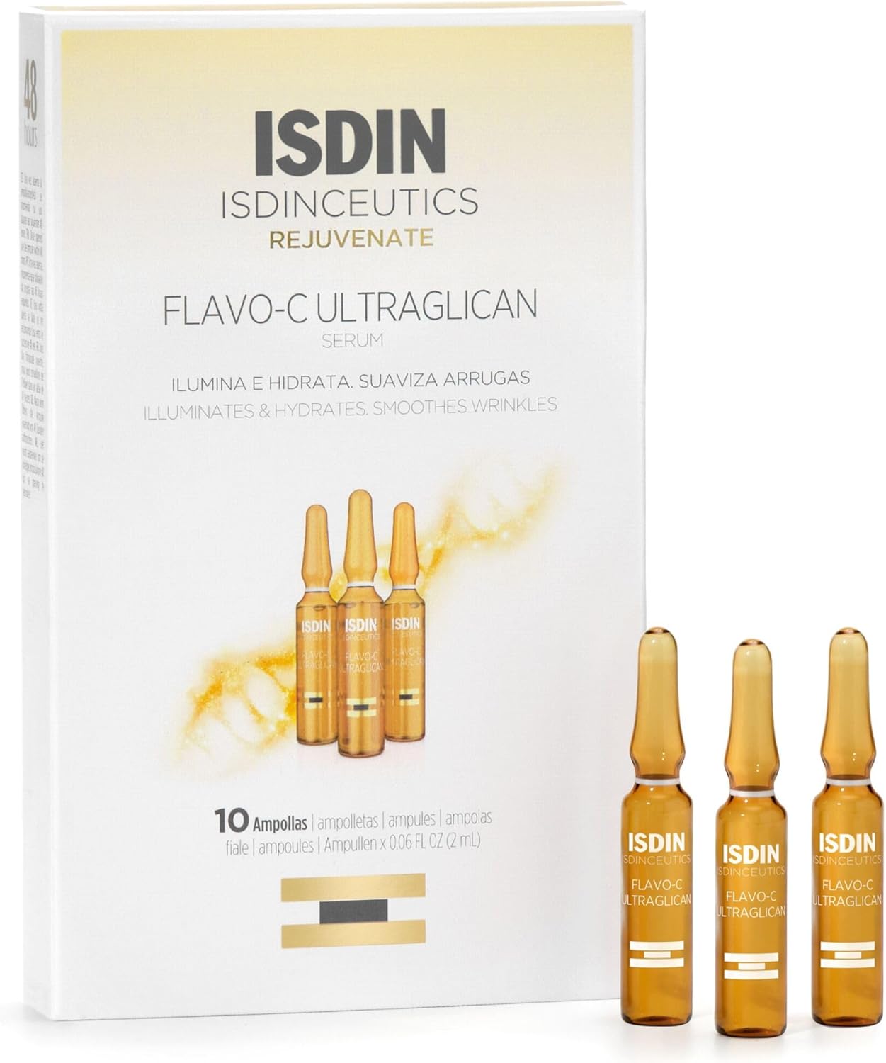ISDIN Sérum Antioxidante com Vitamina C Isdinceutics Flavo-C Ultraglican - 10 unidades