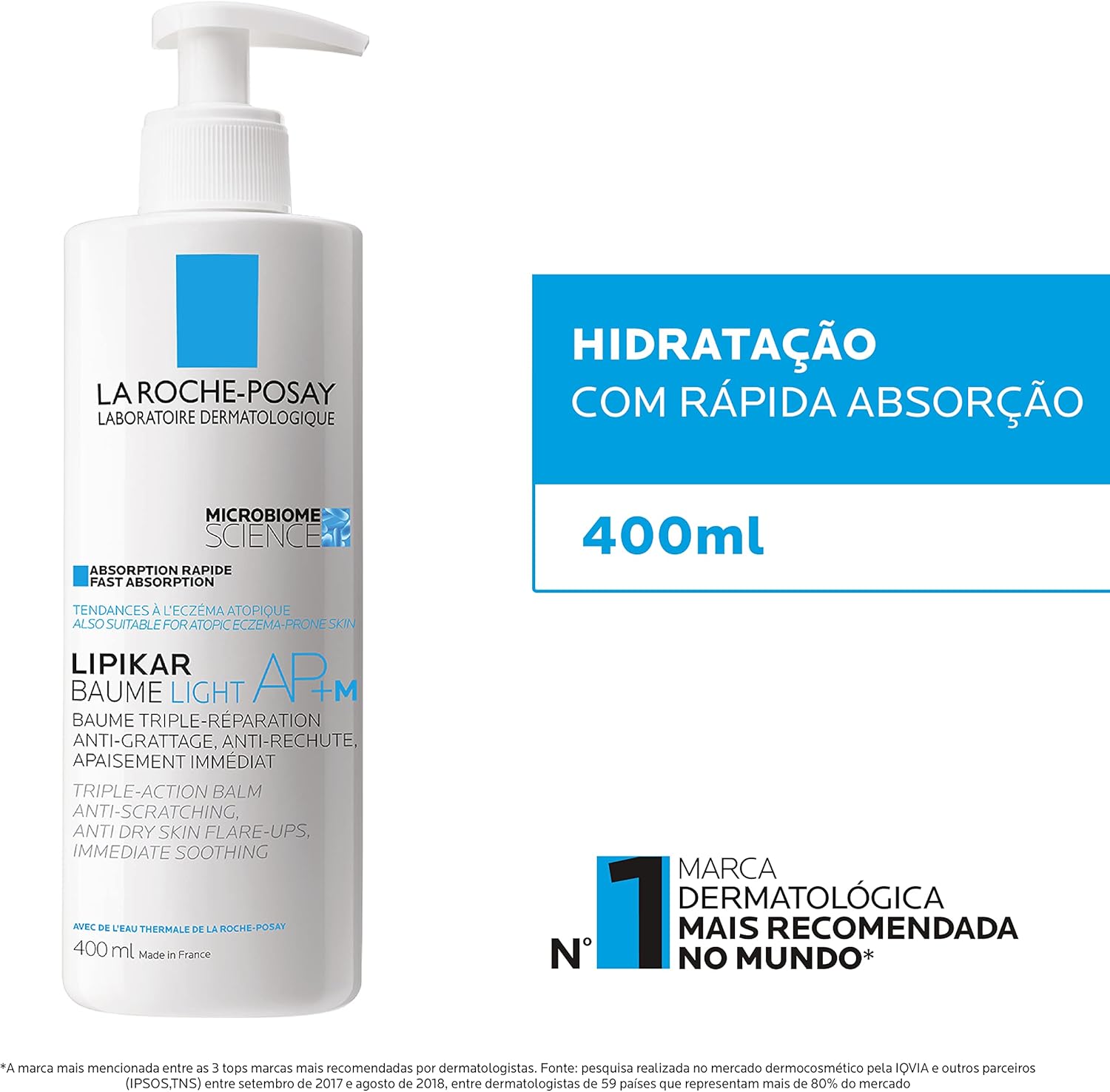 La Roche-Posay, Bálsamo Hidratante Corporal e Facial Intensivo 400ml - Image 3