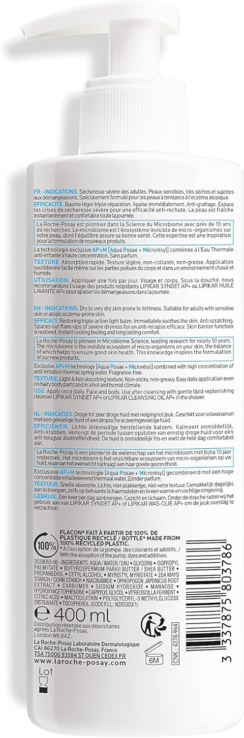 La Roche-Posay, Bálsamo Hidratante Corporal e Facial Intensivo 400ml - Image 9