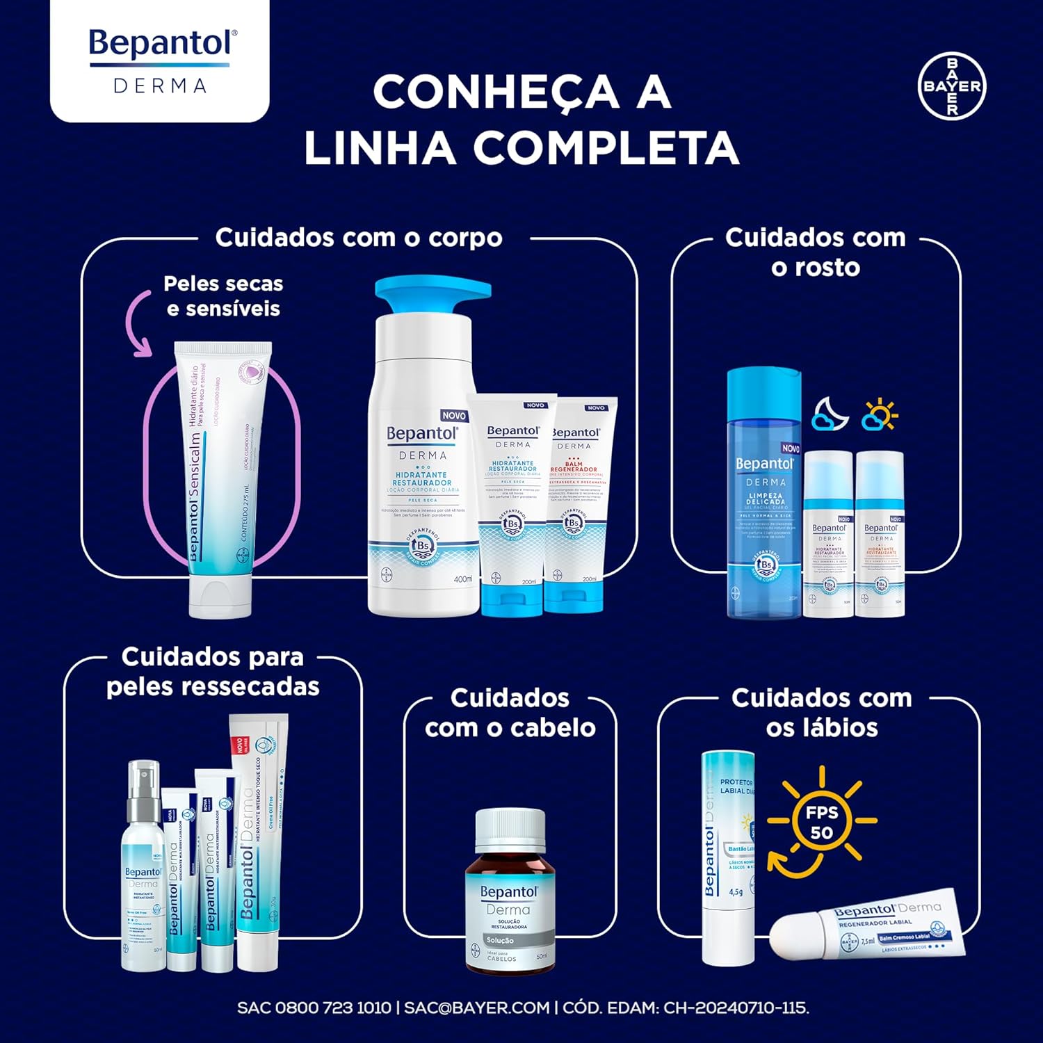 Bepantol Derma Protetor Labial Diário, Hidratante Labial FPS 50, 4,5g - Image 6