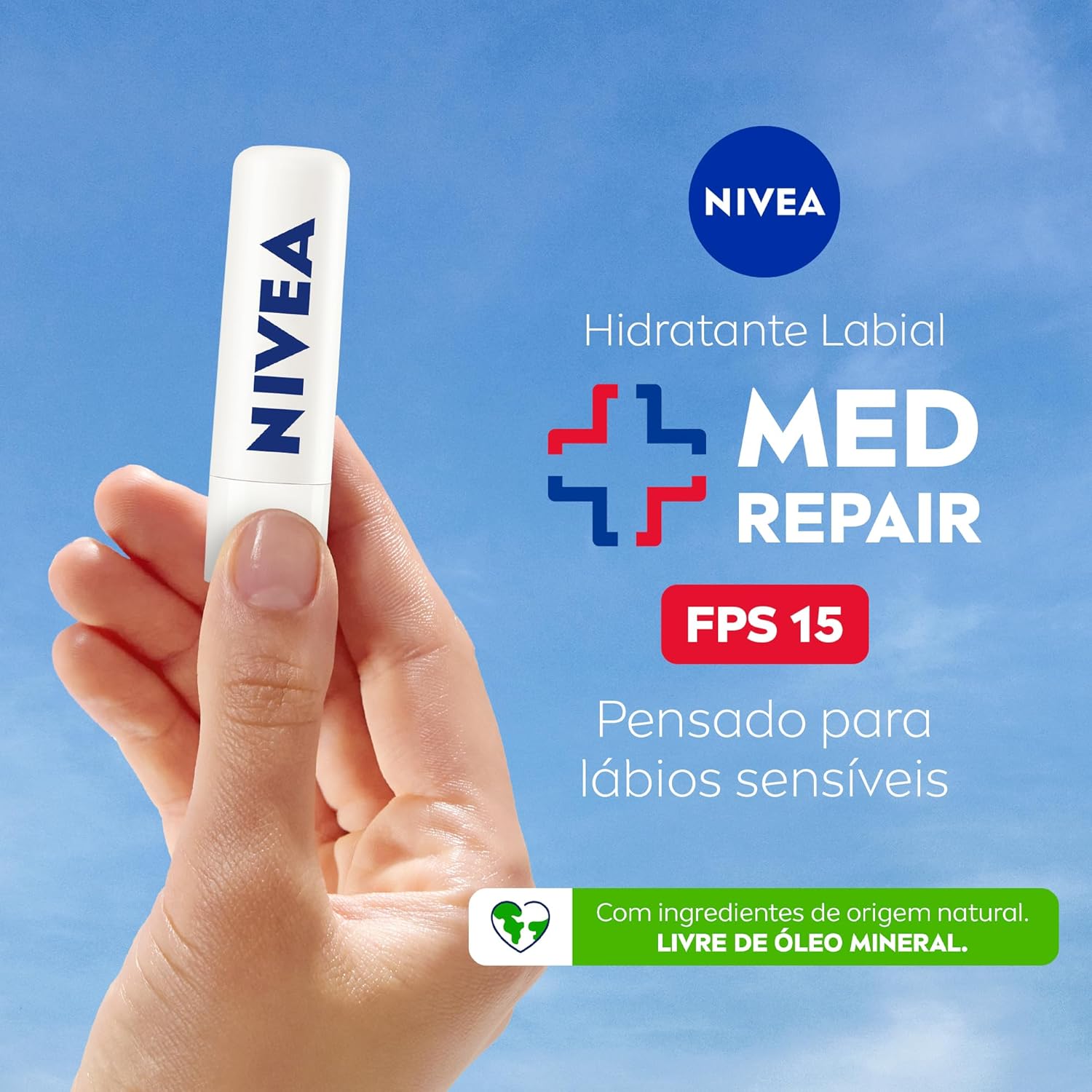 NIVEA Protetor Labial Med Repair FPS15 4,8g - Image 2