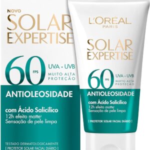 L'Oréal Paris Solar Expertise Protetor Solar Facial Antioleosidade FPS60, 40g