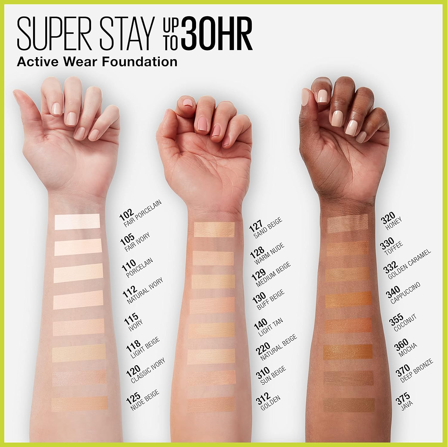 Maybelline NY Base Alta Cobertura Super Stay Active Wear Resistente ao Suor Alta Duração até 30h na Pele 30ml - Image 7