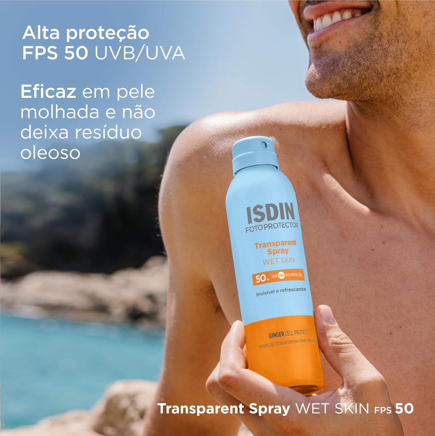 ISDIN Protetor Solar Corporal Transparent Spray FPS 50-250ml - Image 2