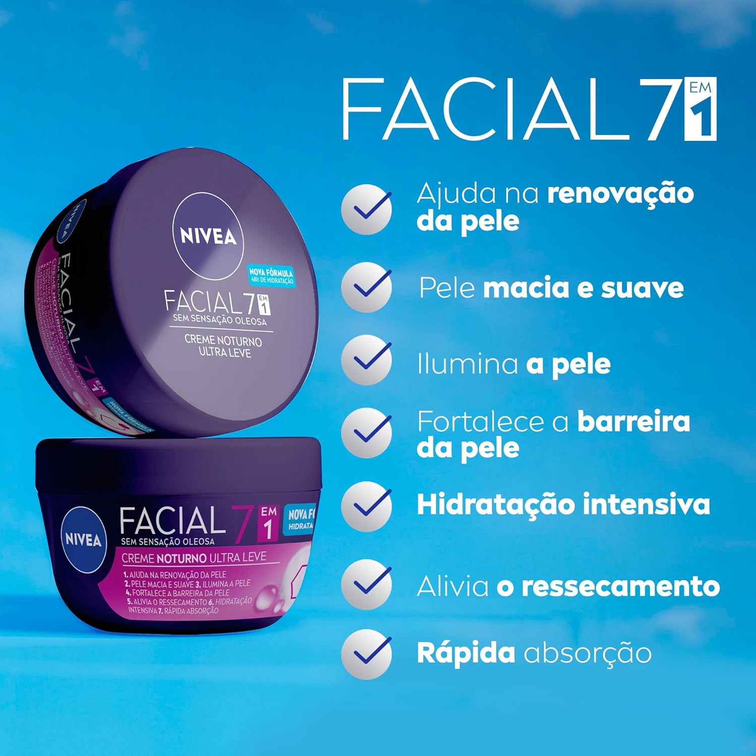 NIVEA Creme Facial Noturno 100g - Image 3