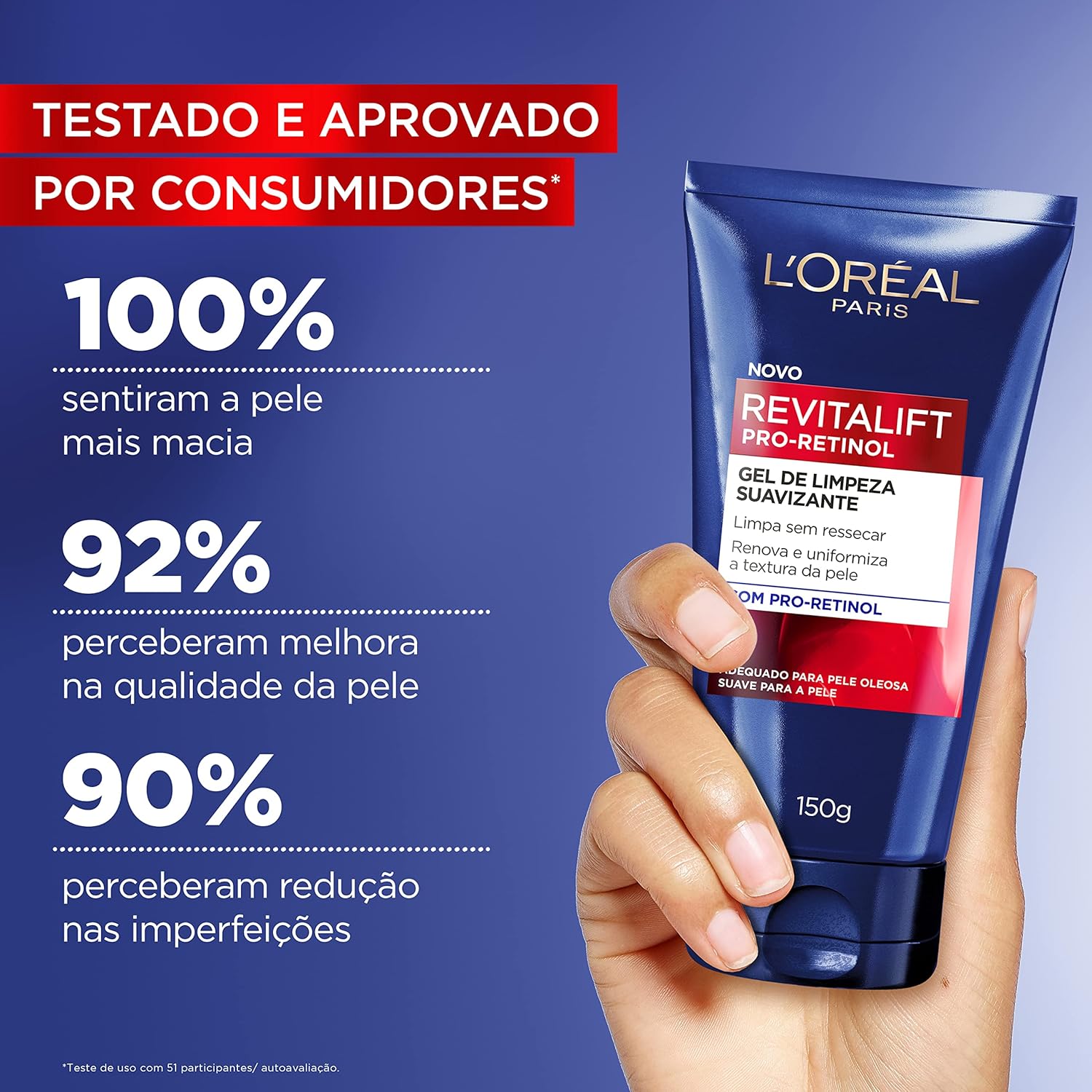 Gel de Limpeza Facial Suavizante Revitalift Retinol 150g - Image 2