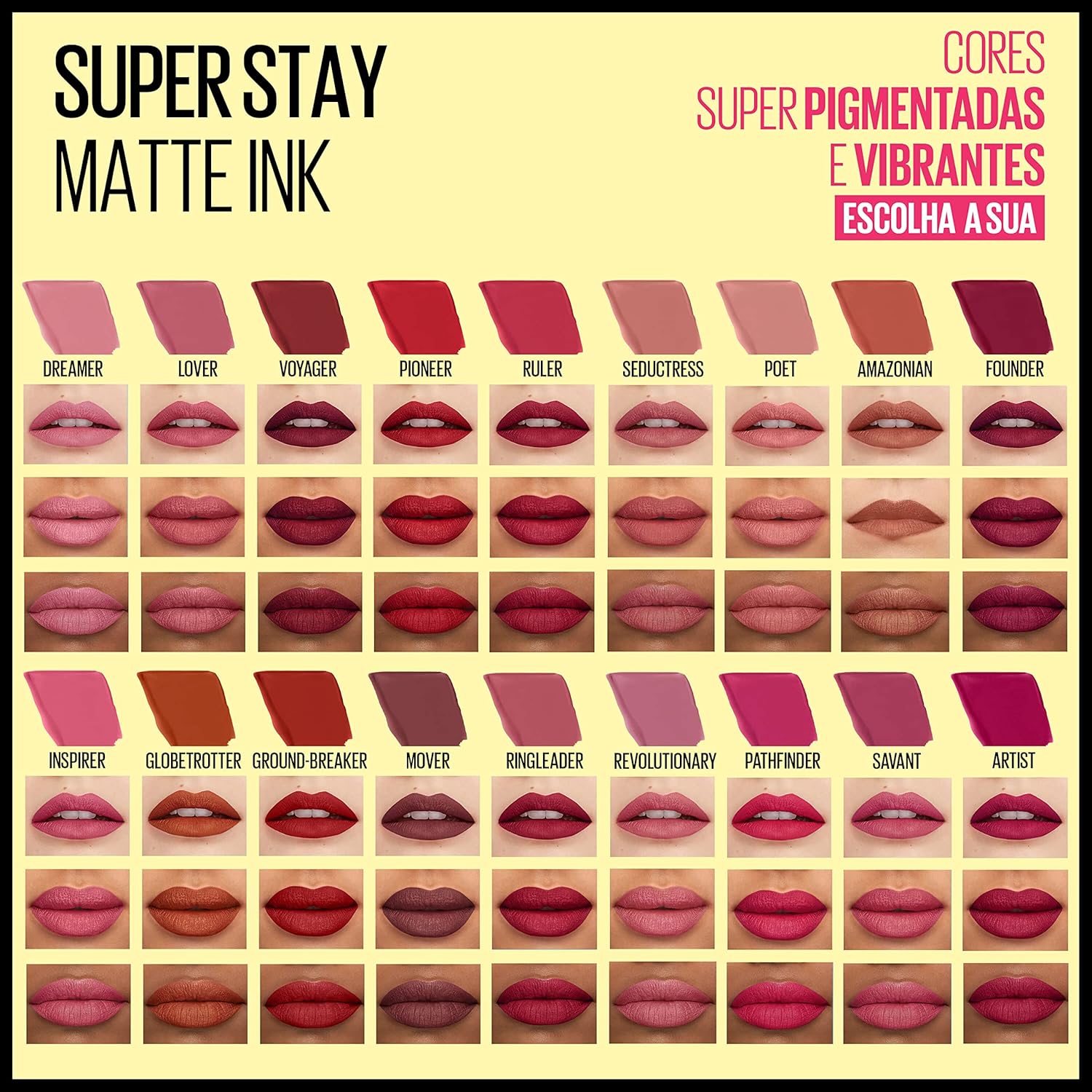 Maybelline SuperStay Matte Ink Batom Líquido Matte Longa Duração 16H com Aplicador Preciso, 5ml - Image 2